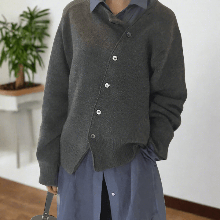 Levoire | Veste en tricot décontractée Gris (Seulement 4 unités restantes)