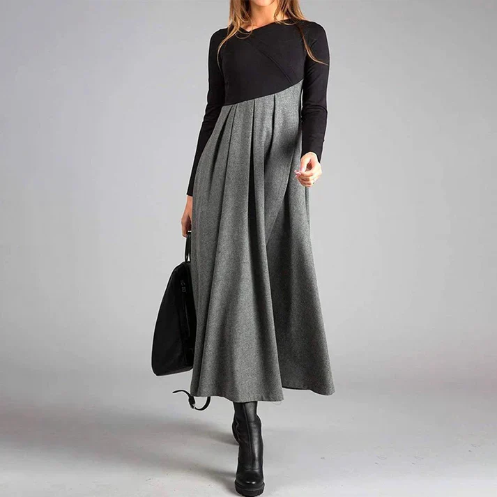 Levoire | Robe maxi pour l'automne Gris