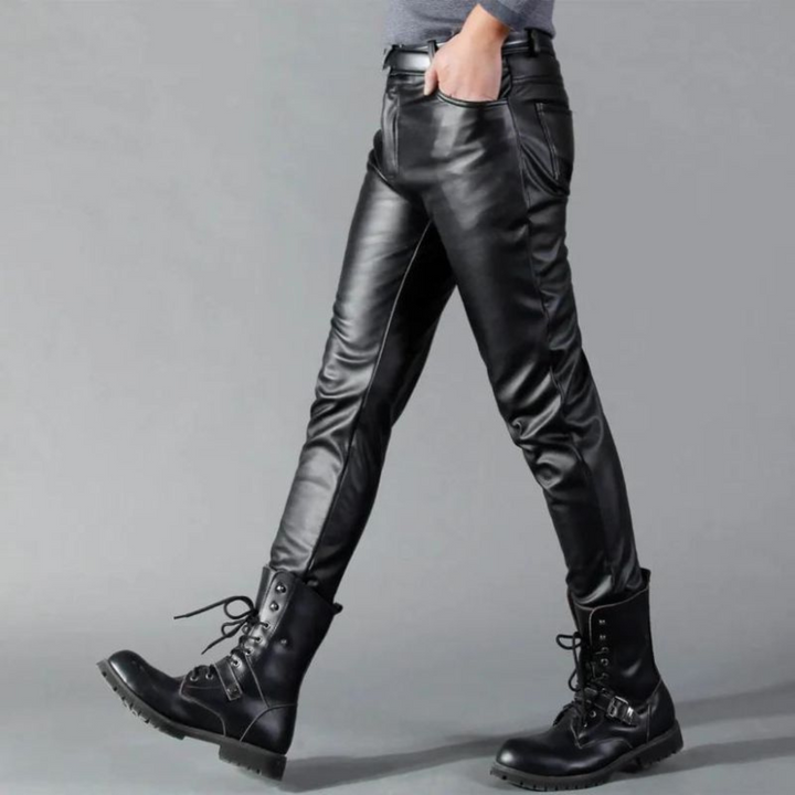 Levoire | Pantalon en cuir avec finition brillante et coupe flatteuse pour Femmes