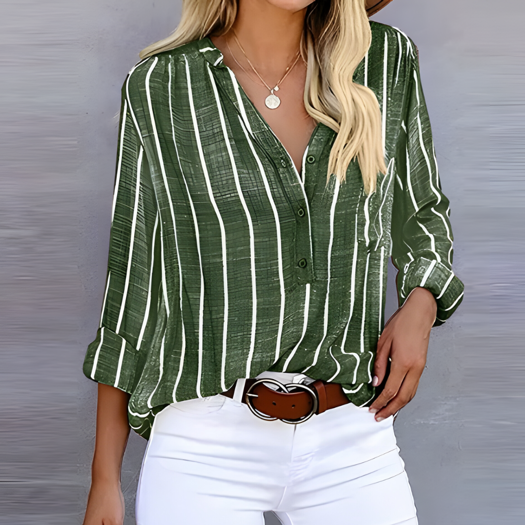 Levoire | Blouse Tendance FR Pour Femmes Manches Longues Vert