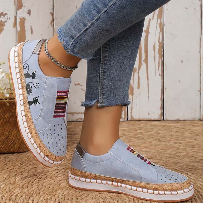 Levoire | Chaussures Avec Imprimé De Chats