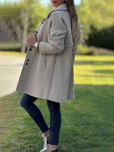 Levoire | Manteau Pour Femmes Avec Boutons, Poches Pratiques Et Un Col Revers