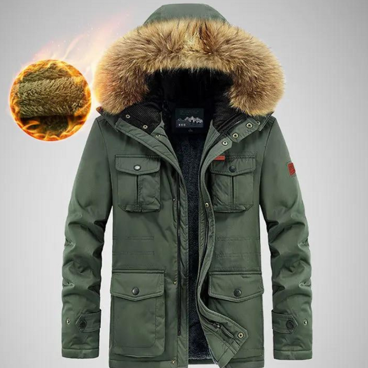 Levoire | Veste À Capuche En Polaire Longue À Manches Imperméable Vert