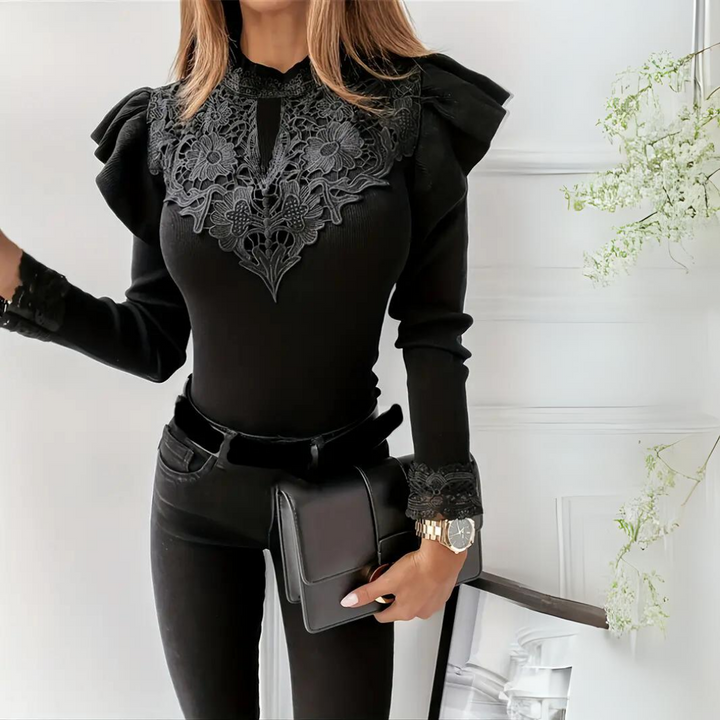 Levoire | Chemise à manches longues élégante Noir