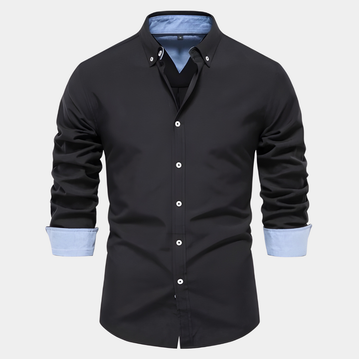 Levoire | Élégante Chemise à Manches Longues Noir