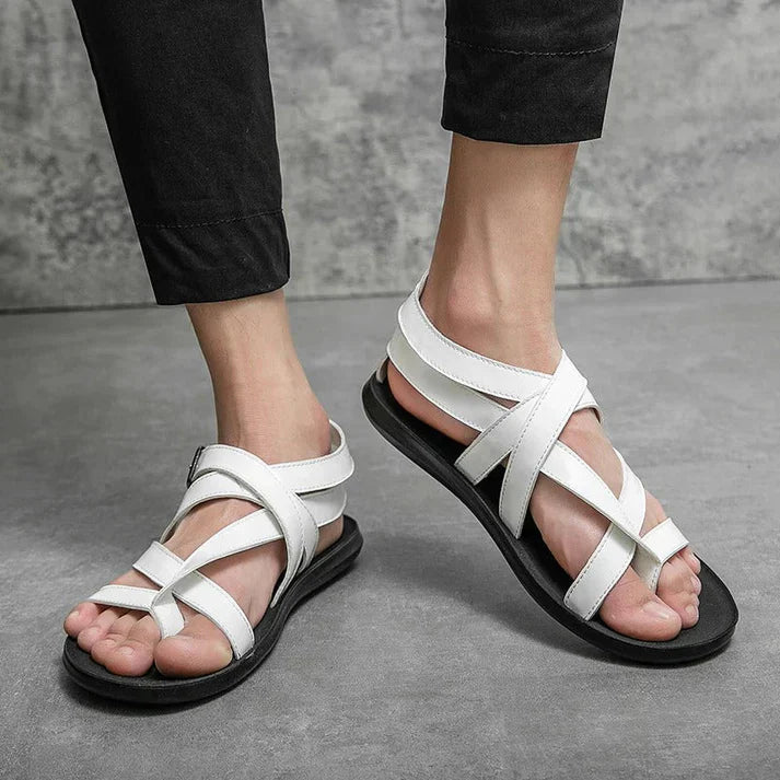 Levoire | Sandales En Cuir Élégantes Blanc