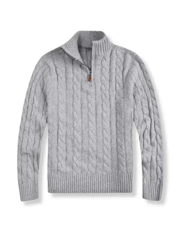 Levoire | Pull Zippé À Col Montant Chaud À Manches Longues