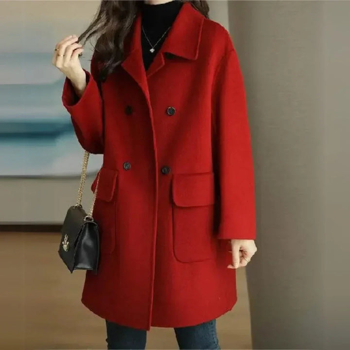 Levoire | Manteau D'Hiver Épais De Haute Qualité Régulier Rouge