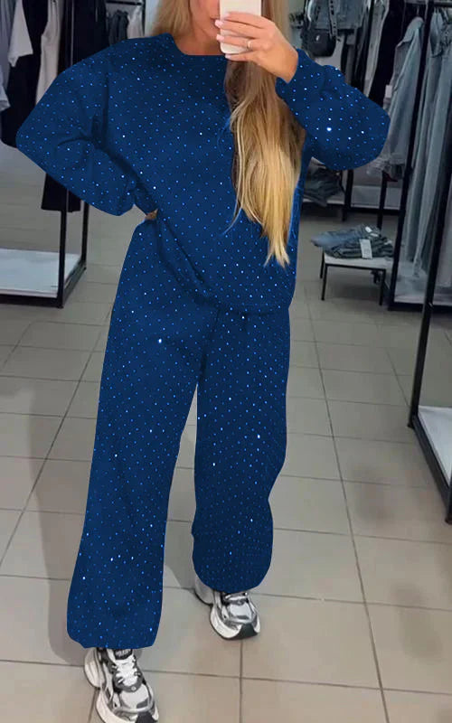Levoire | Ensemble de salon brillant Bleu