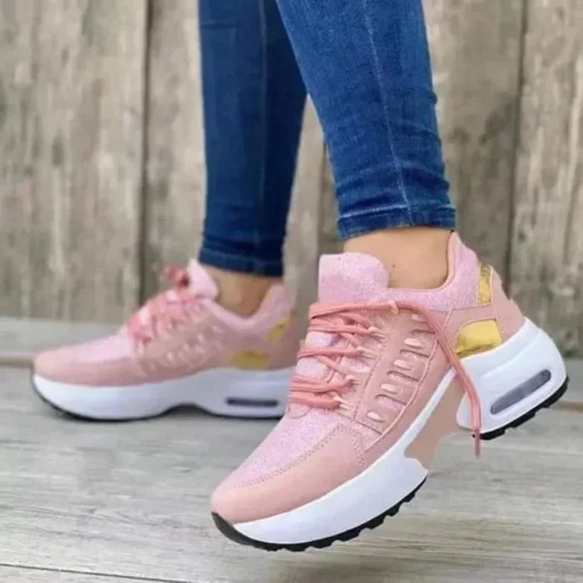 Levoire | Baskets Sportives Bicolores Tendance Rosa