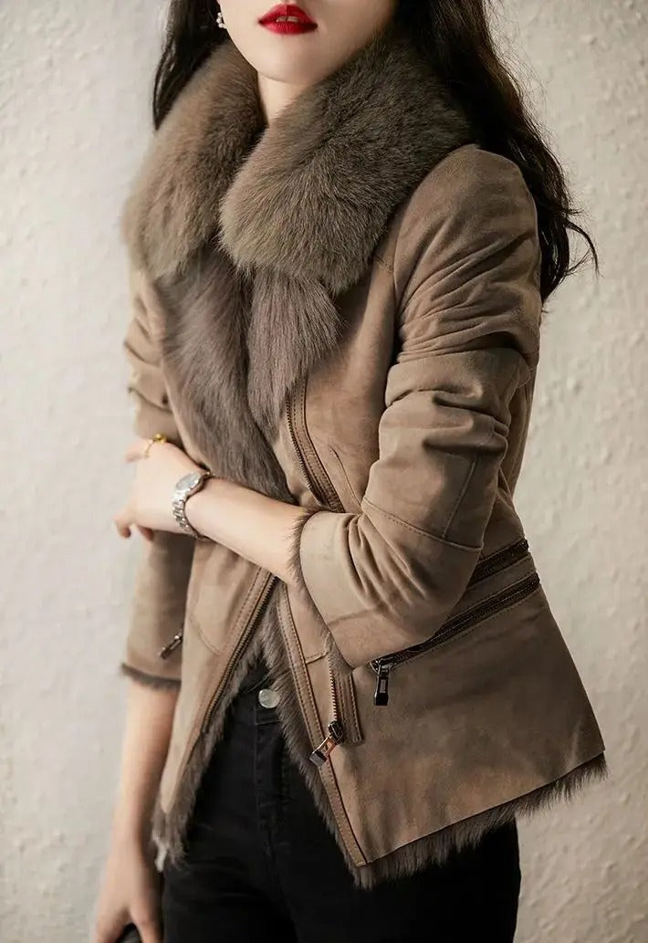 Levoire | Veste Pour Femmes Avec Un Design Contemporain Et Col Braun