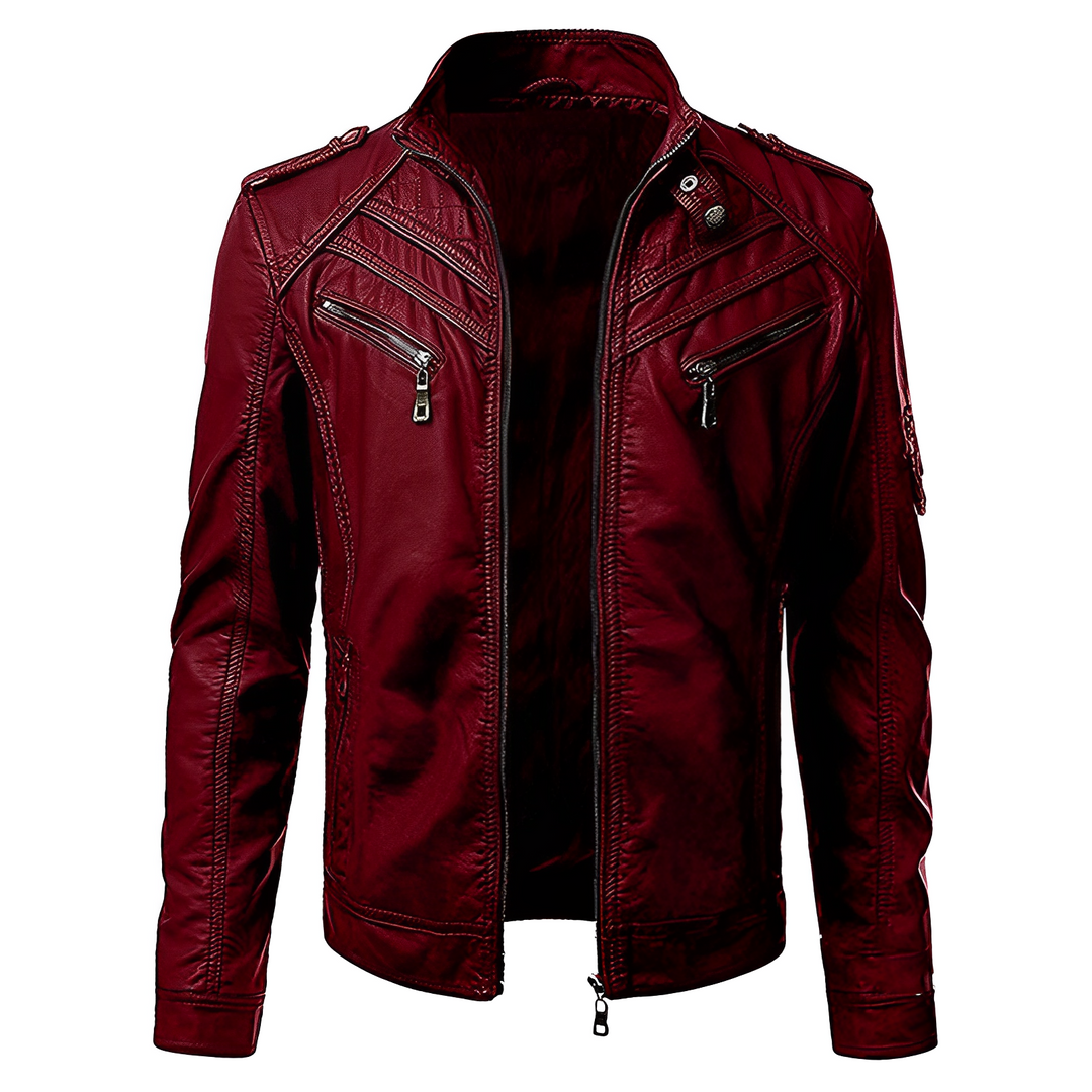 Levoire | Veste Longue Chauffante À Manches Longues Avec Poches Zippées Rot