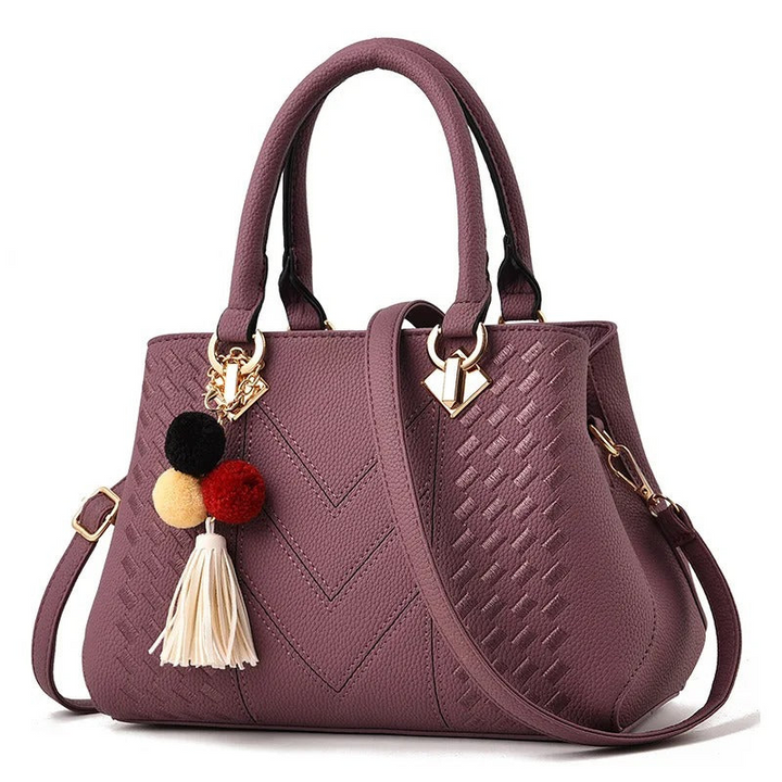 Levoire | Vin Tote Bag Pour Femmes Pourpre 28x12x19cm