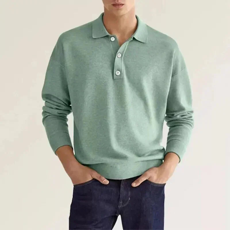 Levoire | Chemise polo à manches longues Vert
