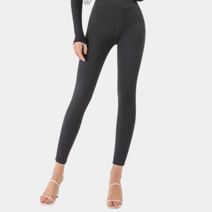 Levoire | Leggings En Jean Pour Femmes Noir