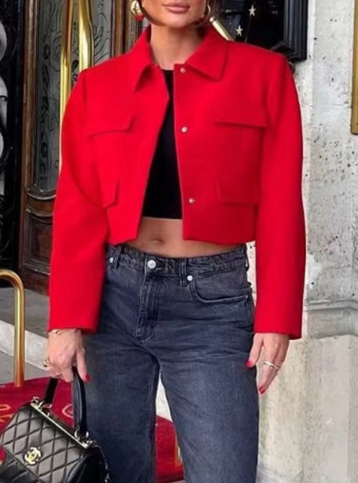Levoire | Veste Courte Élégante Rot