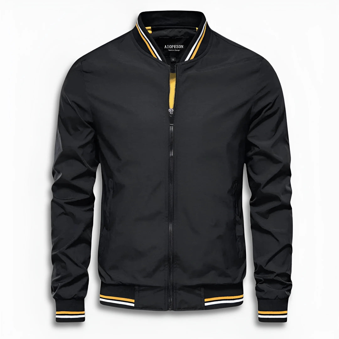 Veste de transition décontractée pour hommes avec surface déperlant et col montant Avriane
