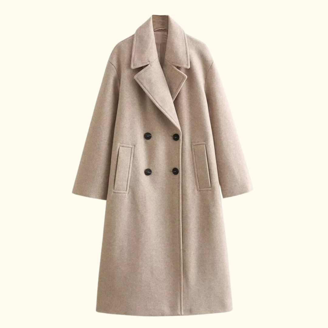 Levoire | Chic Robe Manteau Beige