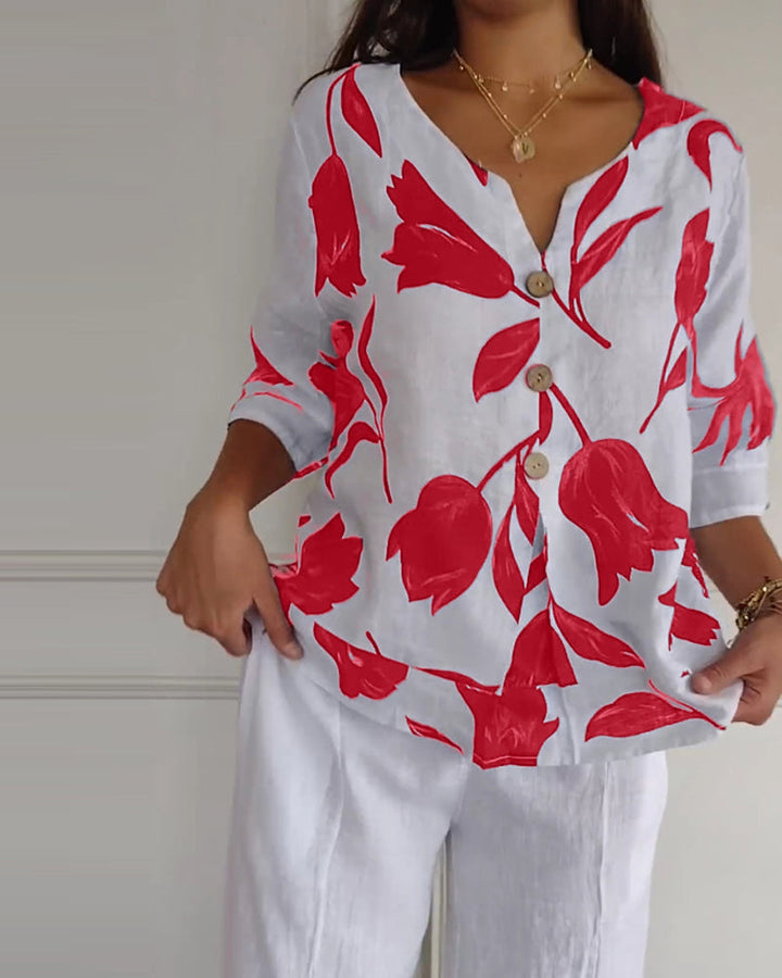 Levoire | Femmes Haut À Imprimé Floral