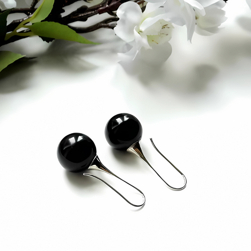 Levoire | Boucle D'Oreille Noire De Récolte De Raisin