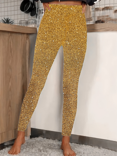 Levoire | Legging Paillettes Taille Haute Brillant et Confortable pour Femmes