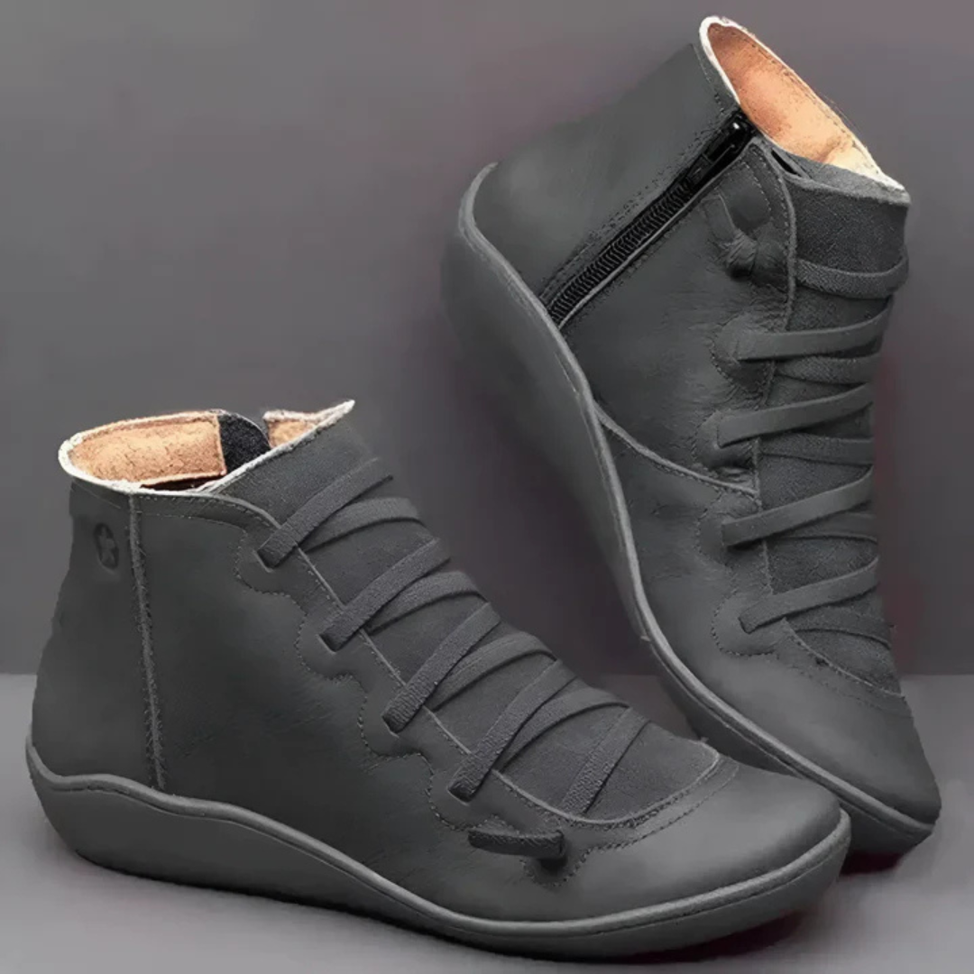 Levoire | Bottes Décontractées À Fermeture Latérale Et Pour - Femmes - À Lacets Gris