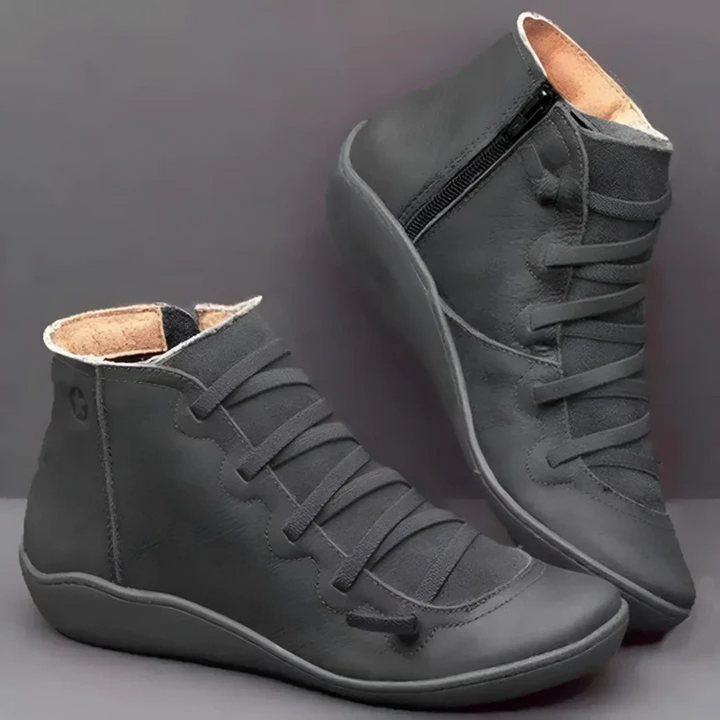 Levoire | Bottes Décontractées À Fermeture Latérale Et Pour - Femmes - À Lacets Gris