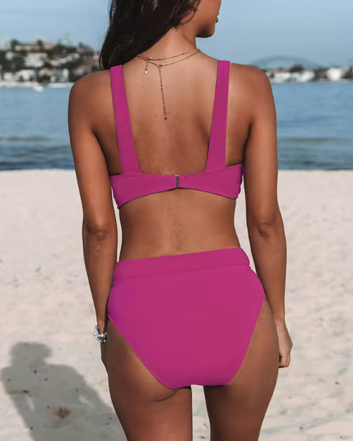 Levoire | Bikinis Unicolores À Taille Haute