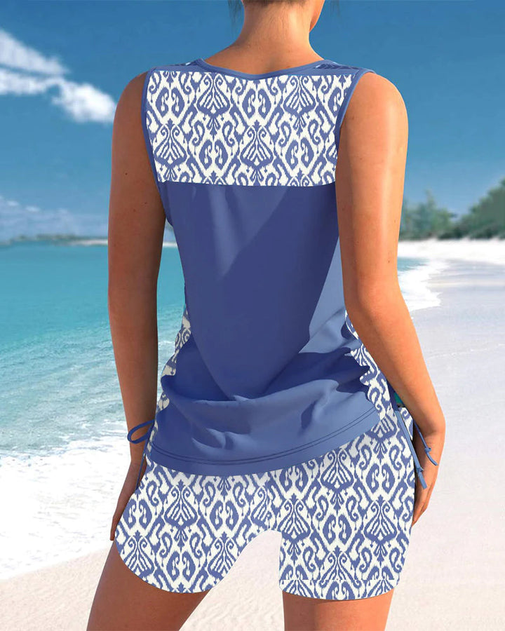 Levoire | Tankini Avec Un Motif Géométrique Et Encolure En V