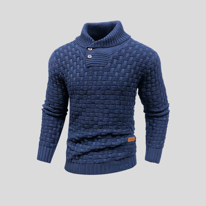 Levoire | Pull en maille pour hommes au style classique Bleu