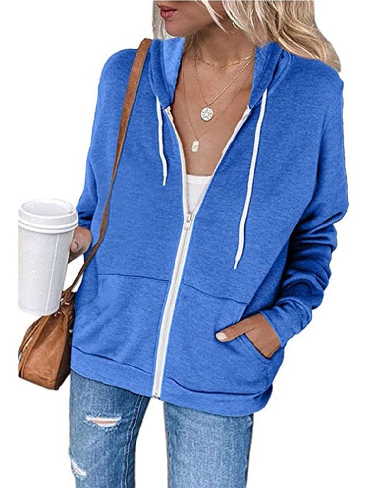 Levoire | Confortable Et Stylé Sweat À Capuche D'Hiver Bleu