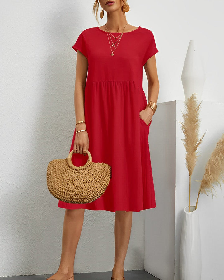 Levoire | La Robe D'Été Idéale Avec Des Matériaux Légers Rot