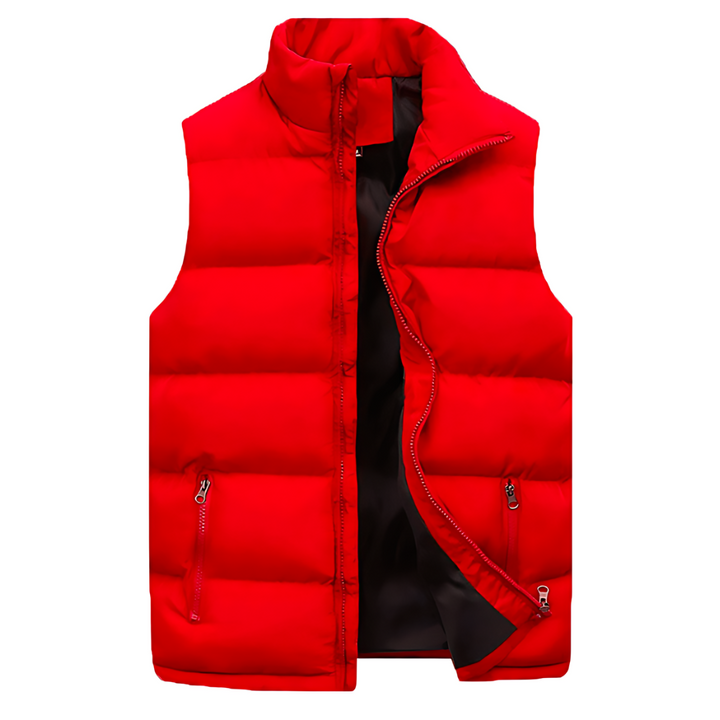 Levoire | Gilet Matelassé Pour Chaleur Et Confort Stylés Rouge