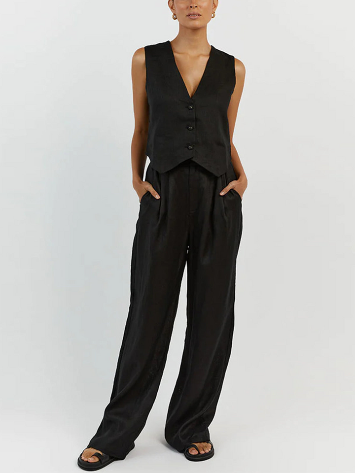 Levoire | Pantalons Pour Femmes Satz Noir