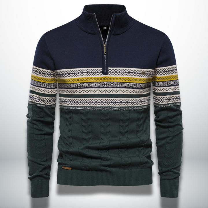 Levoire | Pull-Over En Coton Pour Homme Fini Bleu foncé