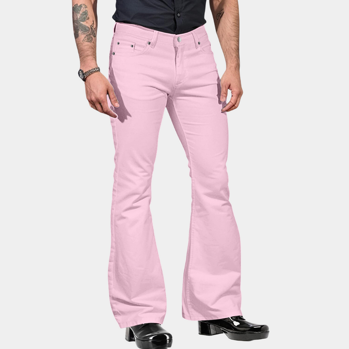 Levoire | Pantalon Ample Pour Hommes Blanc Rosa