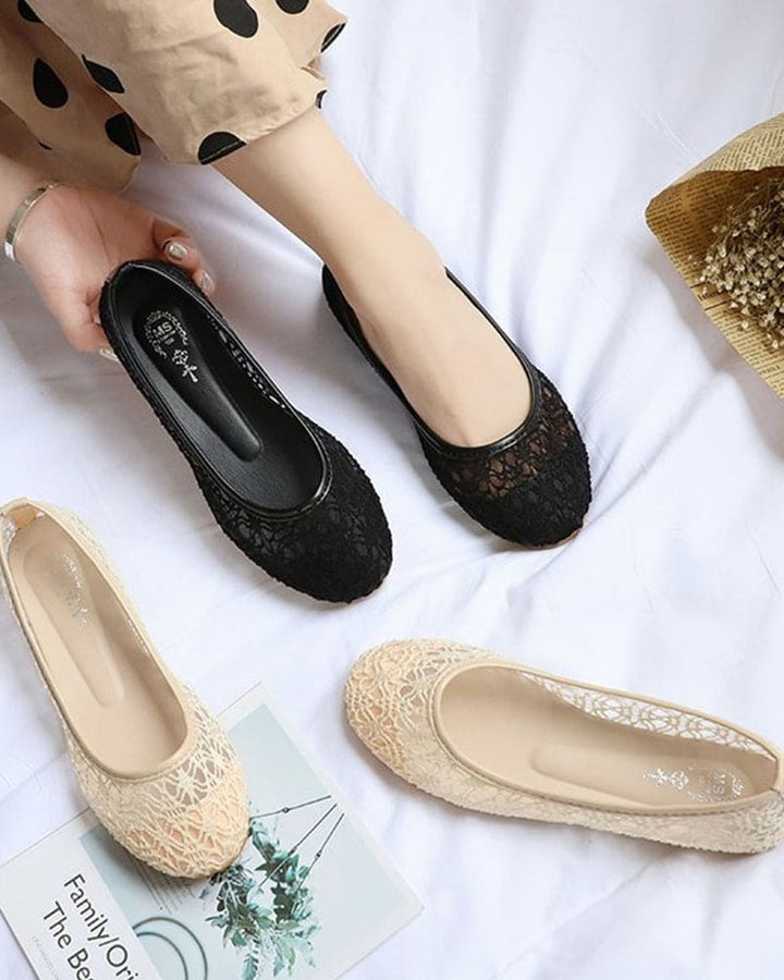 Levoire | Chaussures À Semelle Plate, Bout Rond Et Mesh