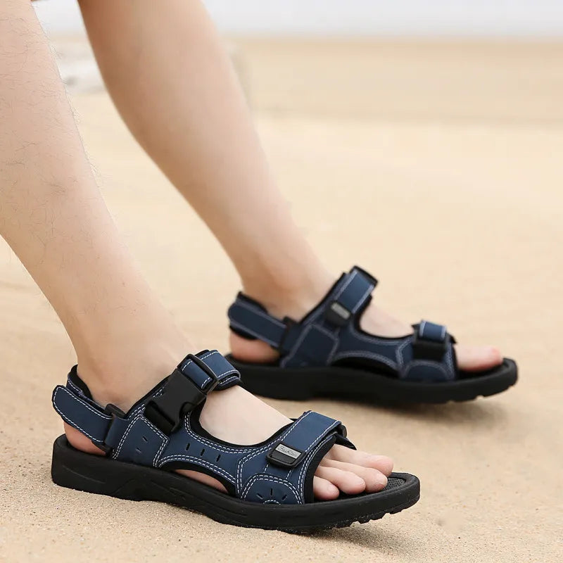 Levoire | Sandales Confort Hommes Noir