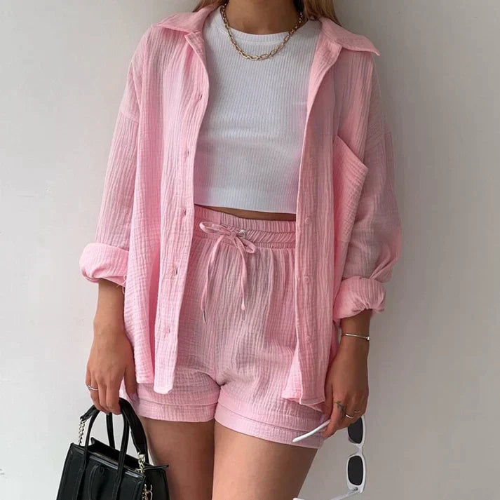 Levoire | Ensemble 2 Pièces Avec Drapé Rosa