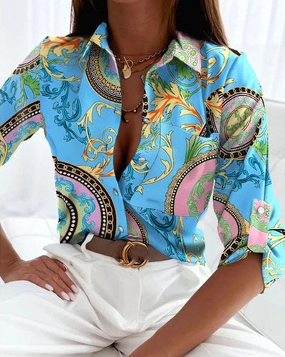 Levoire | Chemise Élégante Imprimée À Manches Longues
