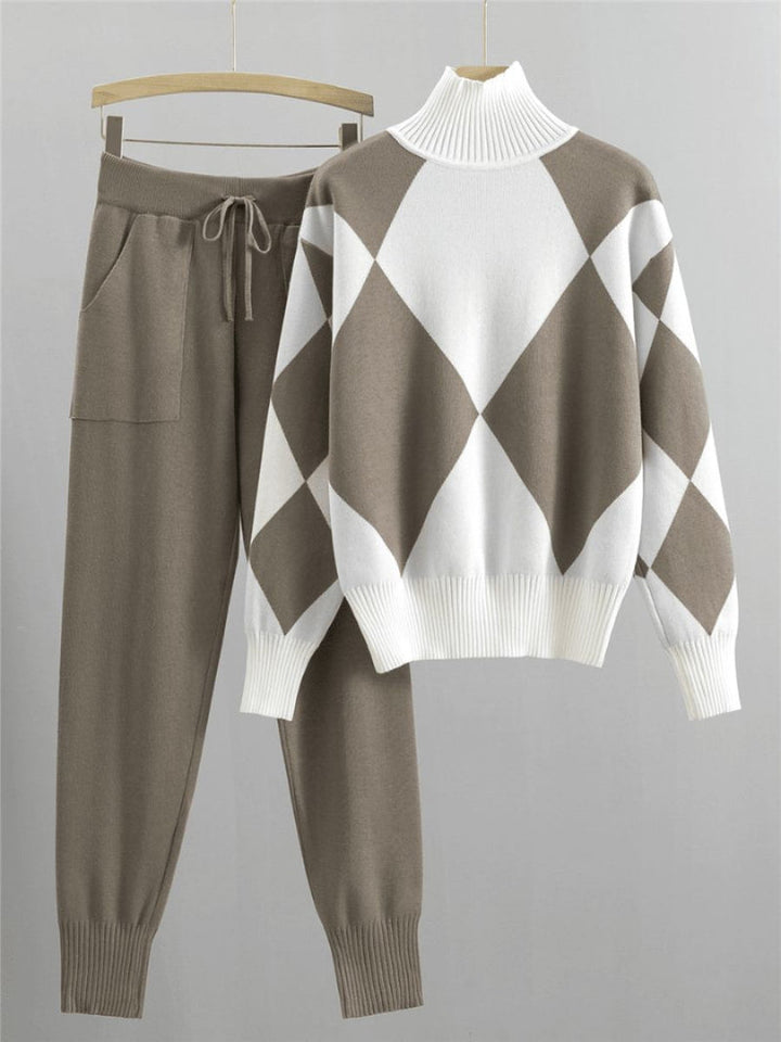 Levoire | Tenue Femme Avec Blouse Confortable Et Pantalon Stylé Beige