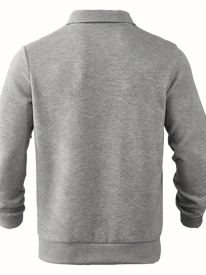 Levoire | Pull Avec Demi-Zip Et Motif Géométrique