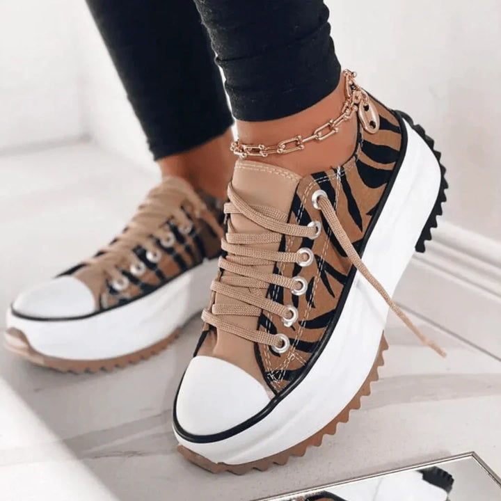 Levoire | Chaussures De Mode Pour Femme - Semelle épaisse Tigre Rayé
