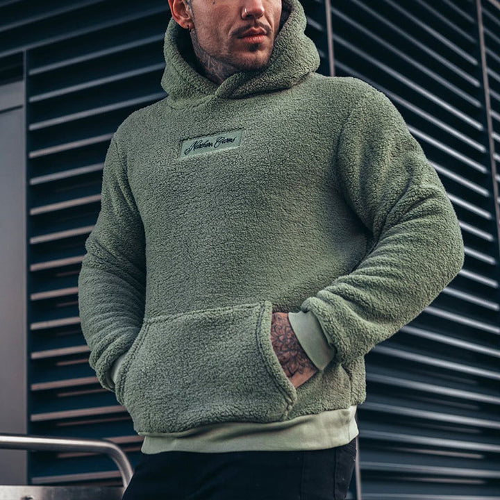 Levoire | Sweat À Capuche Doux Pour Hommes Vert