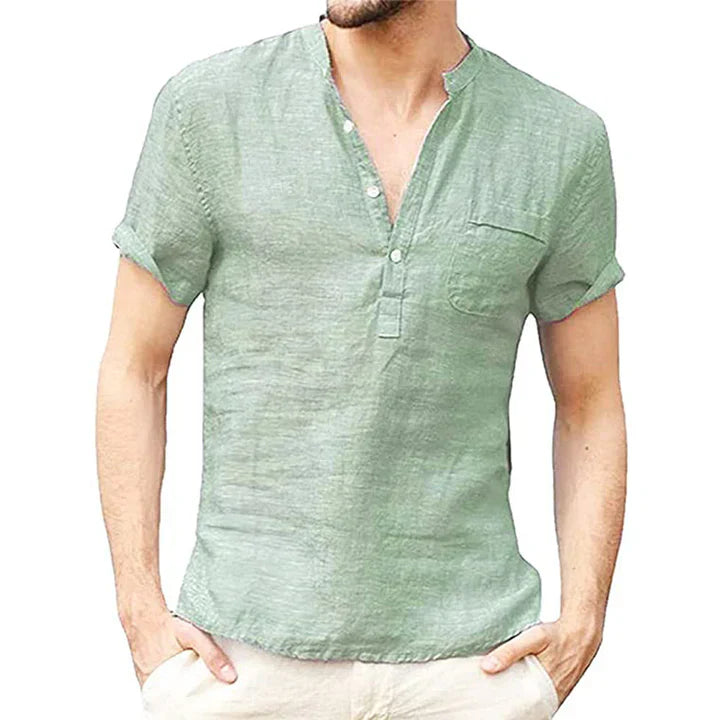 Levoire | Chemise Homme Élégante Et Estivale Vert