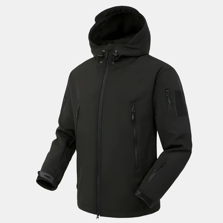 Levoire | Veste à capuche résistante au vent Noir