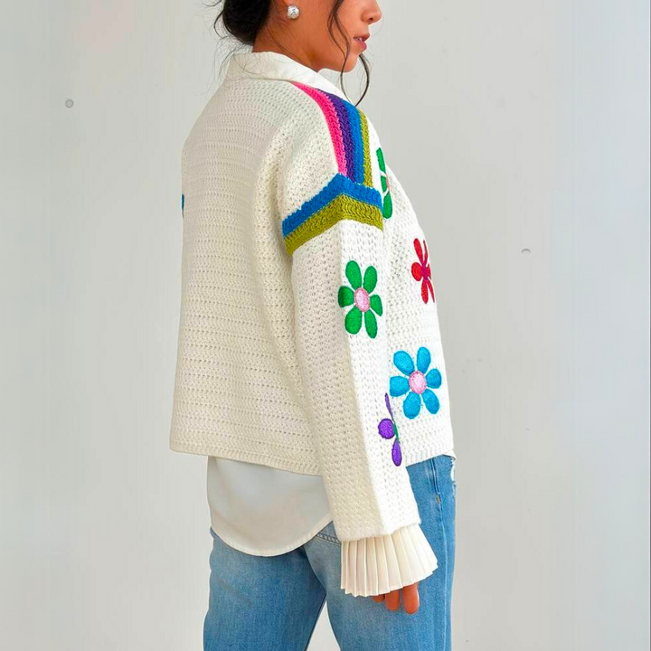 Levoire | Chaud Veste À Fleurs Brodée