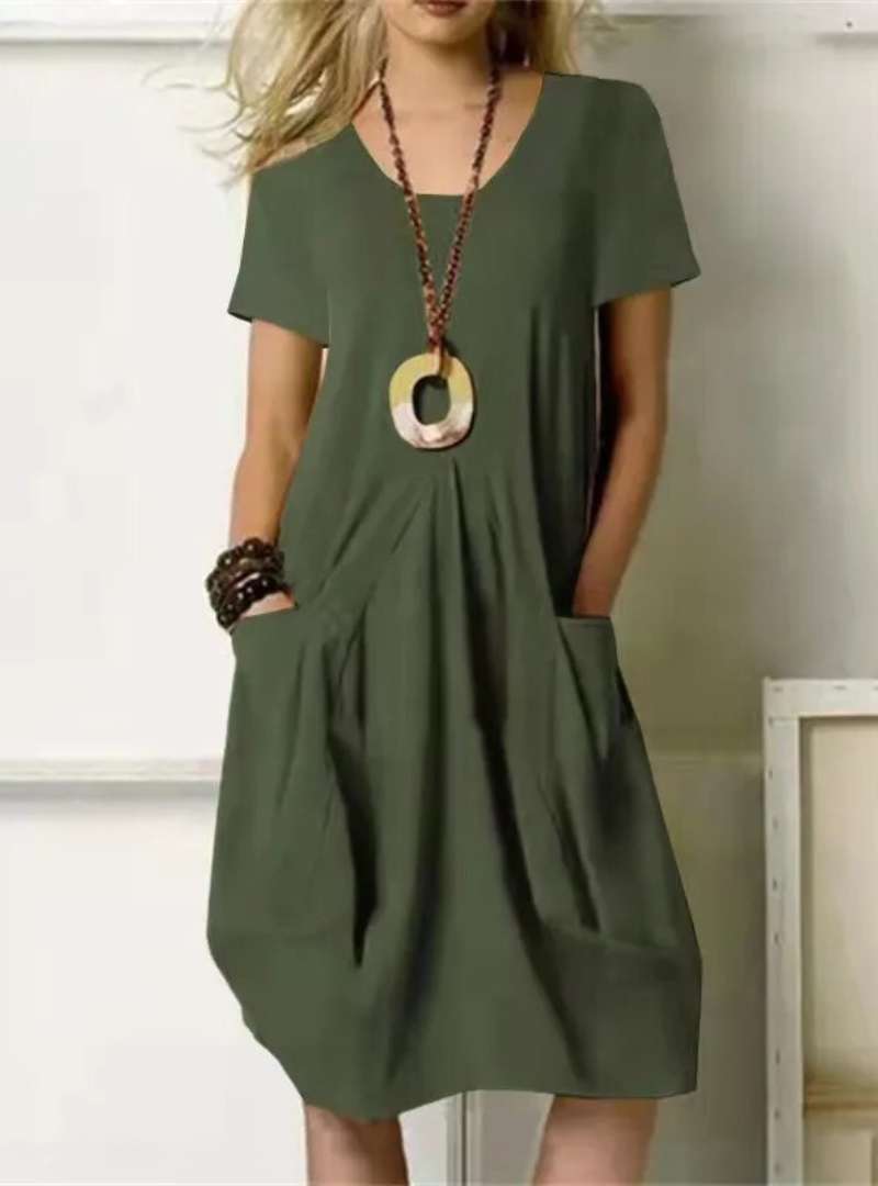 Levoire | Robe mi-longue élégante Vert