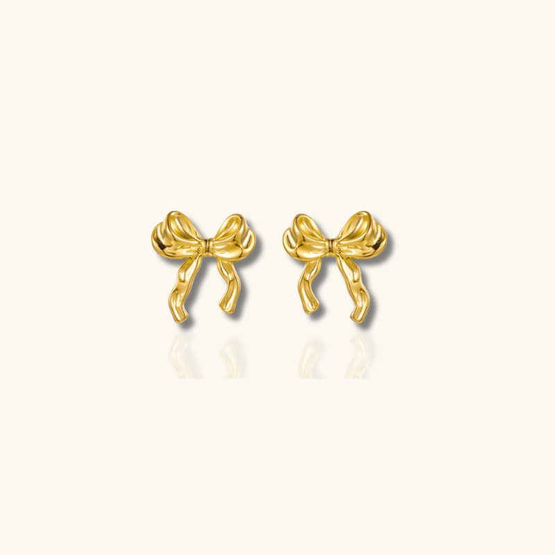 Levoire | Boucles D'Oreilles En Ruban Doré
