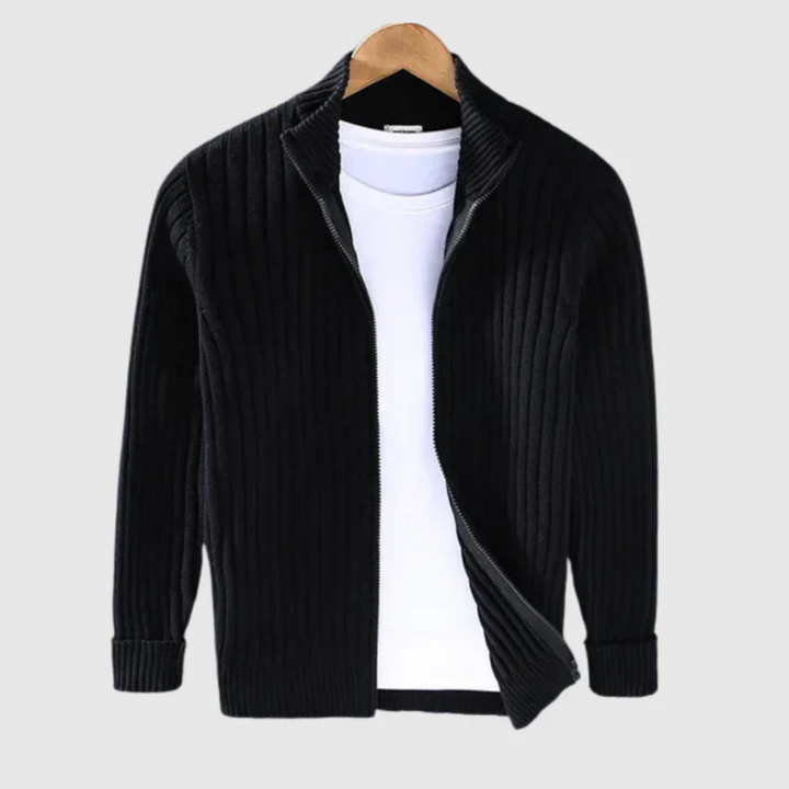 Levoire | Veste tricotée pour hommes chaude Noir